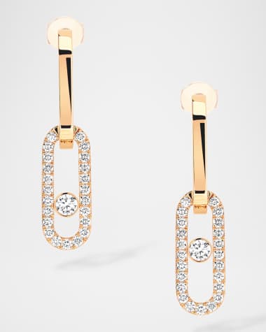 Messika MOVE LINK 18K GOLD DIAMOND EARRINGS