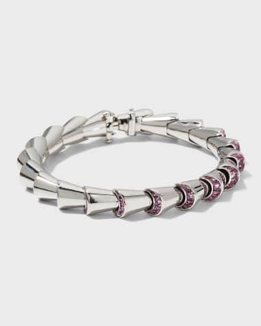 Oscar Heyman Platinum Pink Sapphire Cornucopia Bracelet