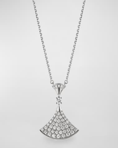 BVLGARI Divas' Dream Diamond Pendant Necklace in 18k White Gold