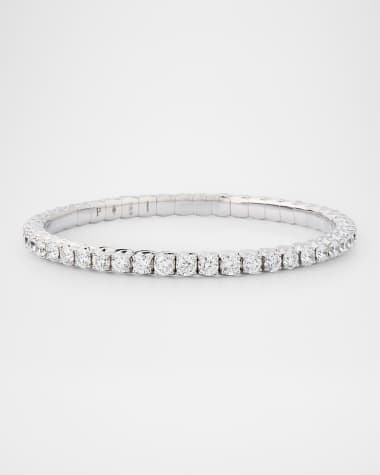 Picchiotti 18K White Gold FG/VS Diamond Xpandable Bracelet, 5.5"L