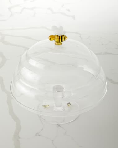 Neiman Marcus Bee Cake Stand and Dome