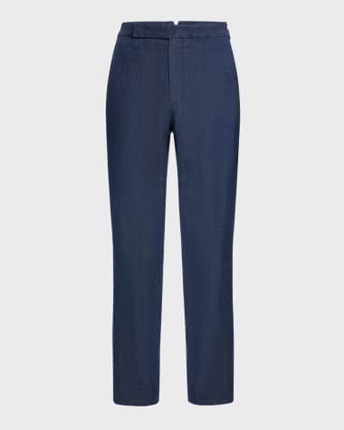 Ralph Lauren Purple Label Men's Gregory Hand-Tailored Denim Suit Trousers