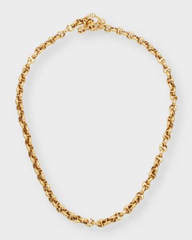 Hoorsenbuhs 18K Yellow Gold 5mm Necklace with Diamond Toggle