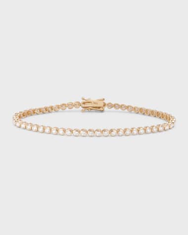 Sydney Evan 14K Diamond Bezel Eternity Bracelet