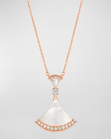 BVLGARI Diva's Dream Pink Gold Mother-of-Pearl Pendant Necklace
