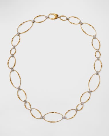 Marco Bicego Marrakech Onde 18K Gold Diamond Collar Necklace