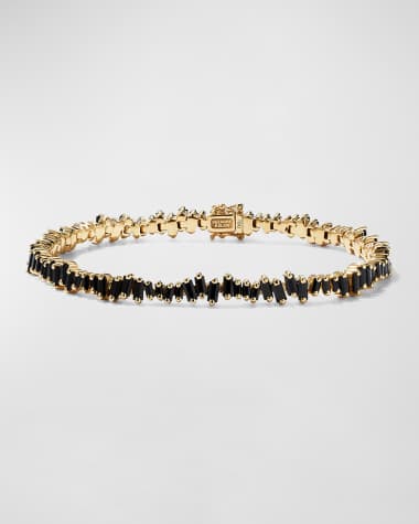 Suzanne Kalan 18k Yellow Gold Firework Sapphire Tennis Bracelet