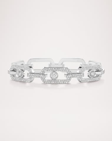 Messika SO MOVE XL 18K WHITE GOLD PAVE SET BRACELET