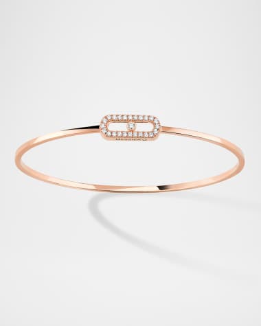 Messika MOVE UNO 18K ROSE GOLD FLEX DIAMOND BRACELET