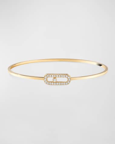 Messika Move Uno 18K Yellow Gold Flex Diamond Bracelet