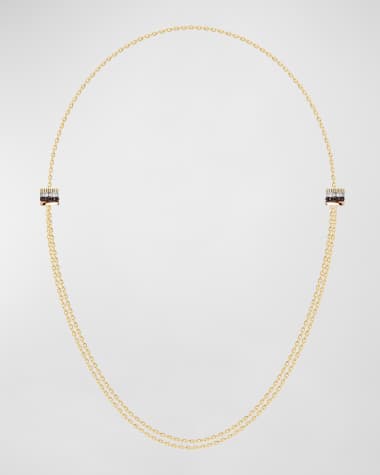 Boucheron Quatre 18K Gold Brown PVD & Diamond Necklace
