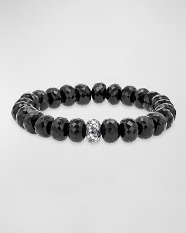 Sheryl Lowe Black and White Cobblestone Diamond and Spinel Bracelet