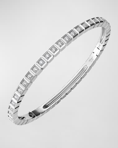 Chopard Ice Cube 18K White Gold Diamond Bracelet, Size Medium