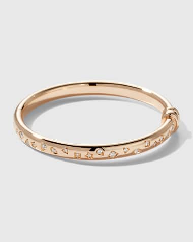 Pomellato Iconica 18K Rose Gold Diamond Bangle Bracelet