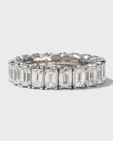Picchiotti Xpandable 18k White Gold Emerald-Cut Diamond Ring, Size 6.25 - 9.50