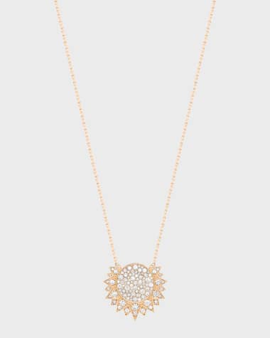 PIAGET Sunlight 18k Rose Gold Diamond Pendant Necklace