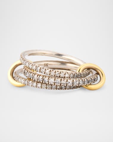Spinelli Kilcollin Haidee SG Gris 18K Gold and Sterling Silver Diamond Ring