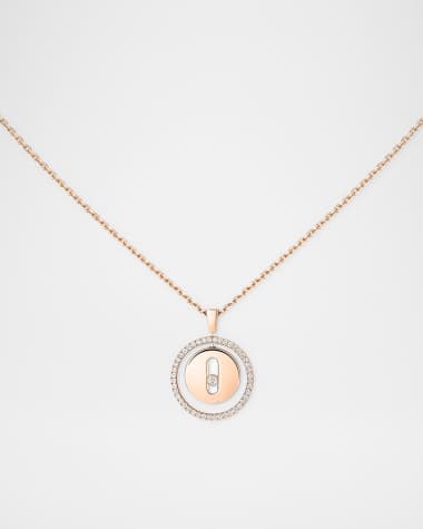 Messika LUCKY MOVE 18K ROSE GOLD DIAMOND NECKLACE