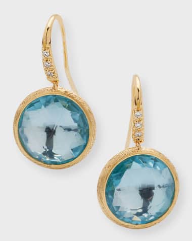 Marco Bicego Jaipur Color Drop Earrings with Diamonds and Topaz