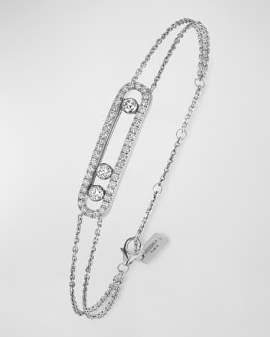 Messika MOVE DIAMOND PAVE BRACELET, WHITE GOLD