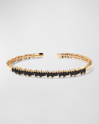 KALAN by Suzanne Kalan 18k Yellow Gold Firework Sapphire Bangle Bracelet