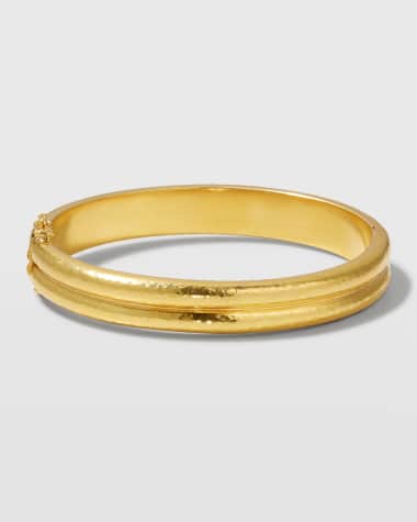 Elizabeth Locke 19K Yellow Gold Double-Band Bangle Bracelet