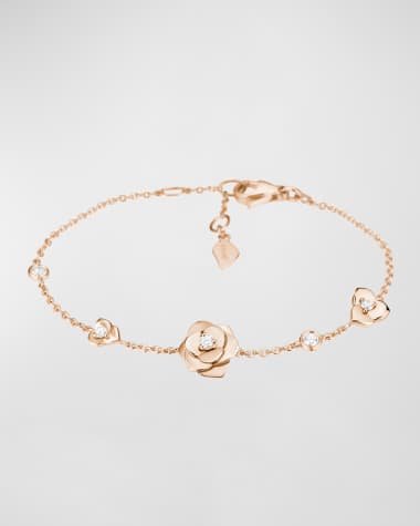 PIAGET Rose 18K Rose Gold Bracelet with Diamonds