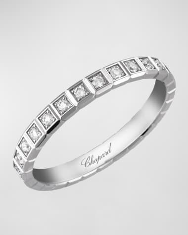 Chopard 18K White Gold Ice Cube Band Ring