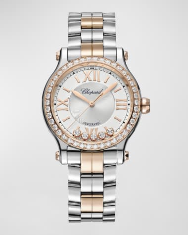 Chopard Happy Sport 33mm 18K Rose Gold & Steel Diamond Watch
