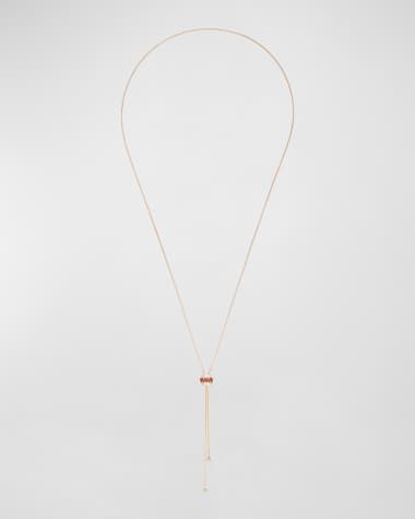 PIAGET Possession 18K Rose Gold Ruby & Diamond Pendant Necklace