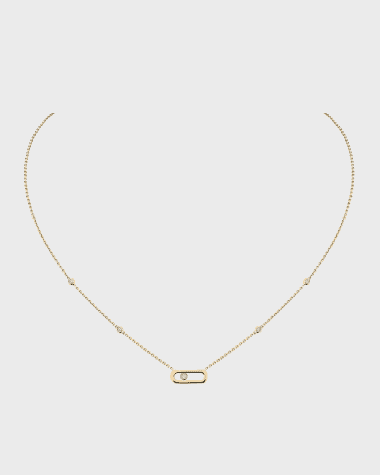 Messika Move Uno 18K Yellow Gold Diamond Pendant Necklace