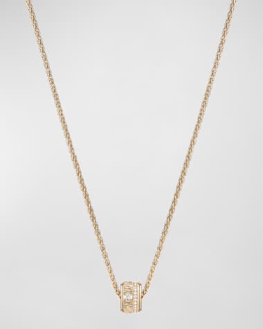 PIAGET 18K Pink Gold Possession Decor Palace Pendant Necklace with Diamonds
