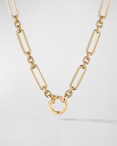 David Yurman Lexington Chain Necklace in 18K Gold, 6.5mm, 17.5"L