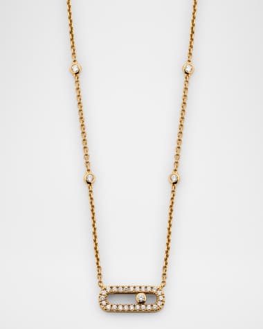 Messika MOVE UNO PAVE DIAMOND NECKLACE