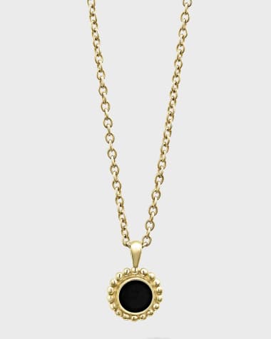 LAGOS 18k Covet Onyx 7mm Round Pendant