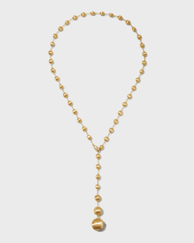 Marco Bicego Africa 18k Diamond Lariat Necklace