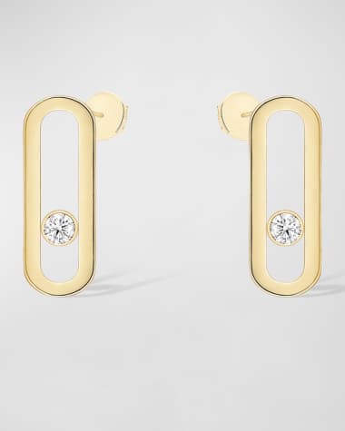 Messika MOVE UNO 18K YELLOW GOLD EARRINGS