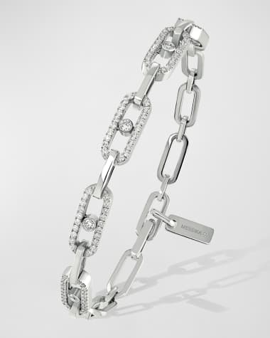 Messika MOVE UNO 18K WHITE GOLD MULTI-DIAMOND BRACELET