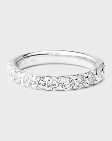 Memoire Platinum Odessa Diamond Band, Size 5, 0.75tcw
