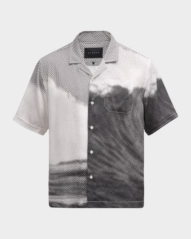 Stampd Men's Dotted Wave Camp Shirt