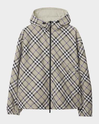 Burberry Men's Lightweight Reversible Check Jacket
