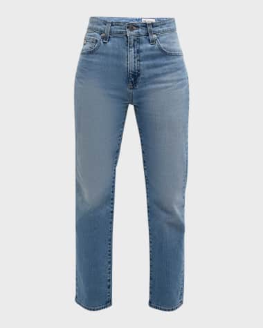 AG Jeans Saige High-Rise Straight Jeans