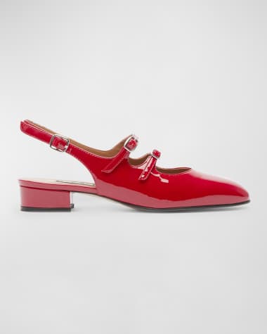 CAREL Peche Patent Mary Jane Ballerina Flats