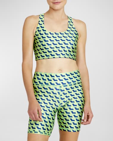 Terez Fairway Geo Hi-Shine Sports Bra
