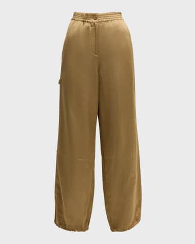 DOROTHEE SCHUMACHER Slouchy Coolness Wide-Leg Shimmer Pants