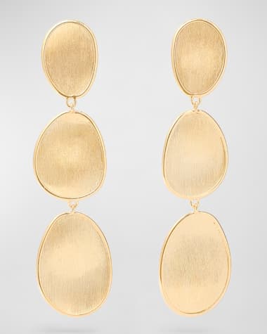 Marco Bicego Lunaria 18K Triple-Drop Earrings