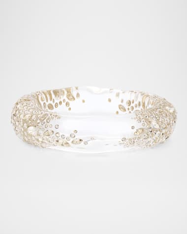 Alexis Bittar Confetti Crystal Lucite Hinge Bracelet
