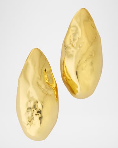 Alexis Bittar Molten Puffy Teardrop Post Earrings