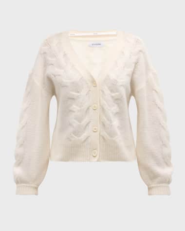 Naadam Cashmere Cable-Knit Cardigan