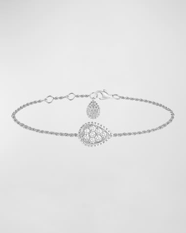 Boucheron Quatre 18K White Gold Clou de Paris Bracelet